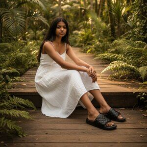 APL Lusso Slide Leather Slide Black US 5